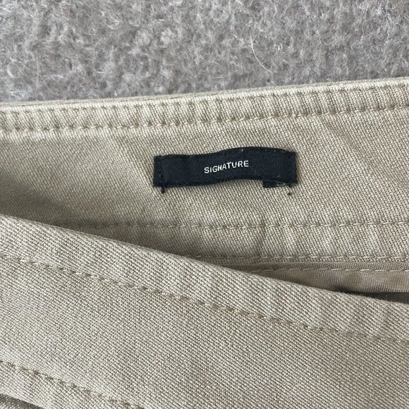 Talbots Pants Womens 6 Beige Cropped Signature Casual Straight Leg Stretch - Picture 5 of 12